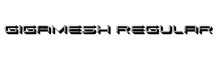 Gigamesh Regular  font caratteri gratis