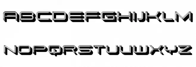Gigamesh Regular Шрифта ВЕРХНИЙ