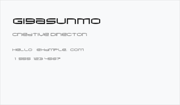 Gigasunmo Business Card