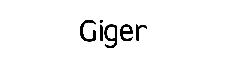 Giger Font