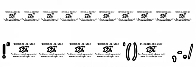 Giggle Gapsy Font OTHER CHARS