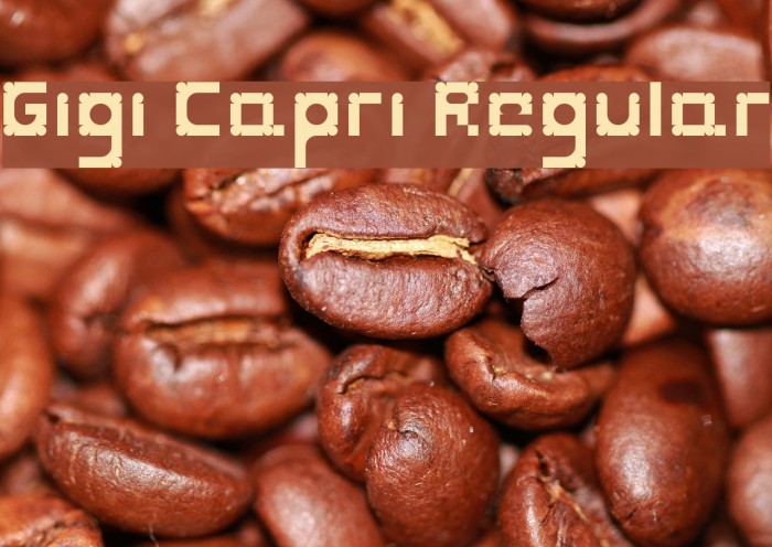 Gigi Capri Regular Font examples