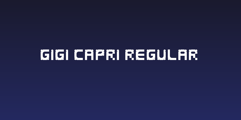 Gigi Capri Regular Social Header