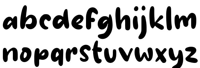 Gigi Putih Font LOWERCASE