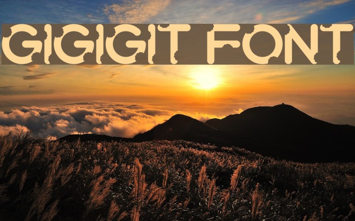 Gigigit Font Font examples