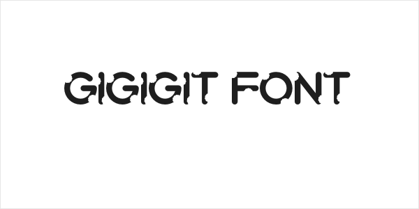 Gigigit Font Logo