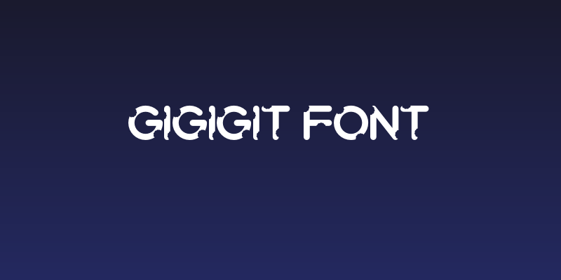 Gigigit Font Social Header