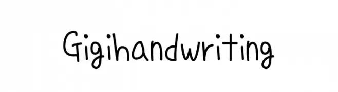 Gigihandwriting  नि: शुल्क फ़ॉन्ट्स डाउनलोड