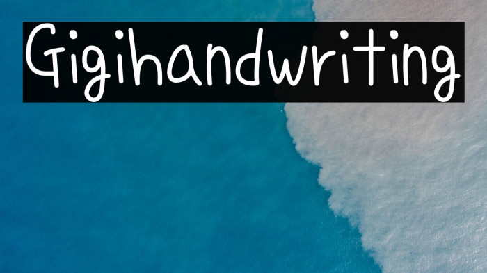 Gigihandwriting Example 2