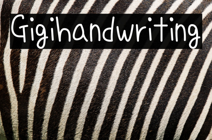 Gigihandwriting Example 3