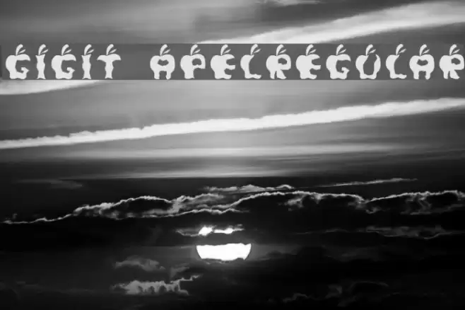 Gigit ApelRegular Font examples