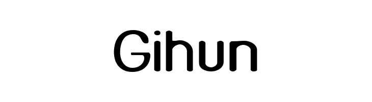 Gihun  フリーフォントのダウンロード