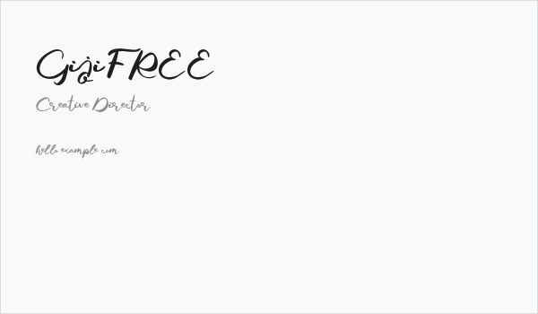 GijiFREE Business Card