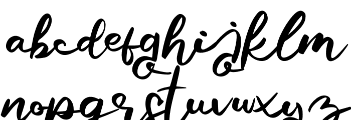 GijiFREE Font LOWERCASE