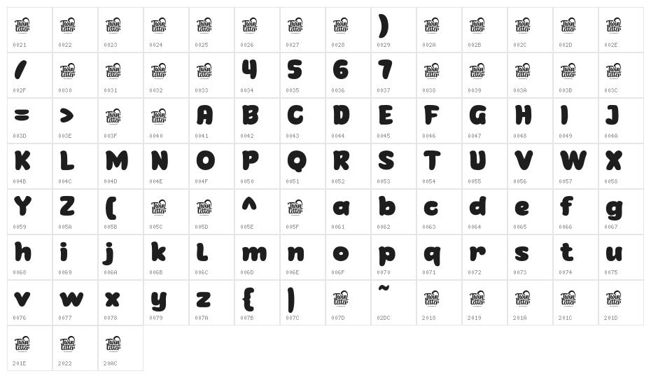 Gijsuy-Regular Character Map