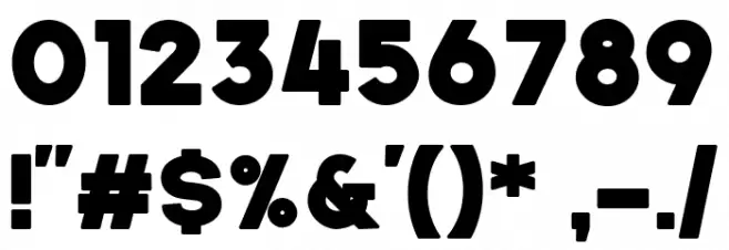 Gila Bold Font OTHER CHARS