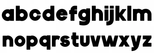 Gila Bold Schriftart Kleinbuchstaben