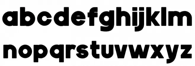 Gila Bold फ़ॉन्ट लोअरकेस