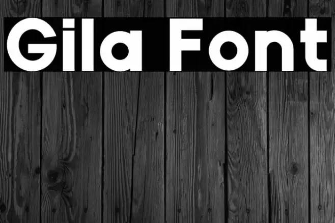 Gila Font examples
