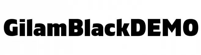 Gilam Black DEMO  नि: शुल्क फ़ॉन्ट्स डाउनलोड