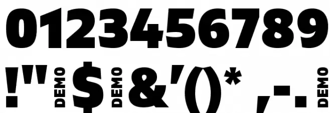 Gilam Black DEMO Font OTHER CHARS