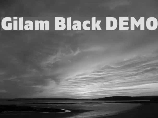 Gilam Black DEMO Font examples