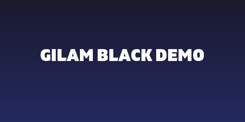 Gilam Black DEMO Social Header