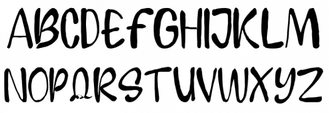 Gilang Font UPPERCASE