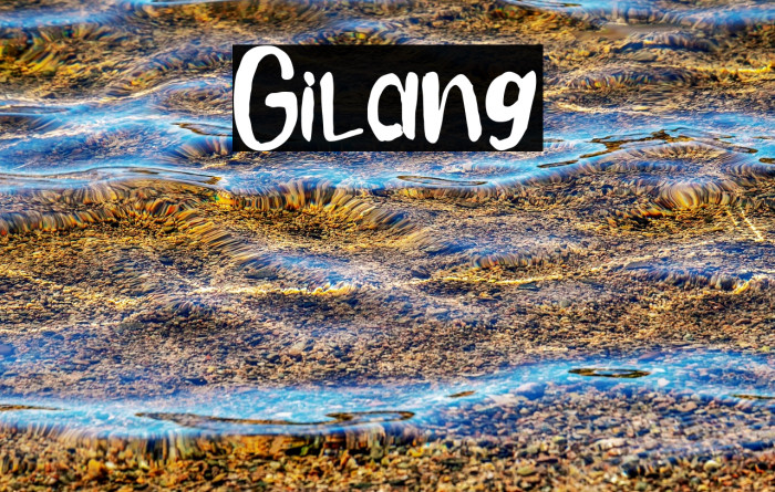Gilang フォント examples