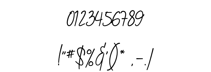 Gilani Sign Font OTHER CHARS