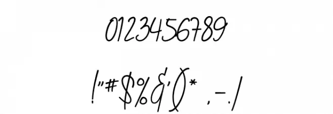 Gilani Sign Font OTHER CHARS