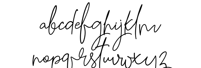Gilani Sign Font LOWERCASE