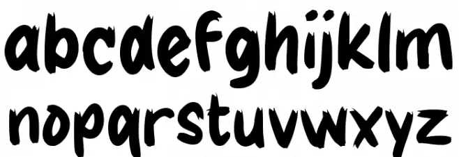 Gilap फ़ॉन्ट लोअरकेस