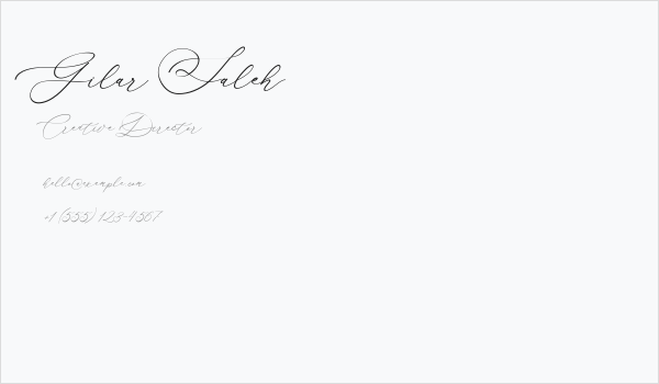 Gilar Saleh Business Card