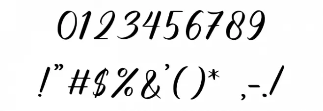 Gilas Font OTHER CHARS