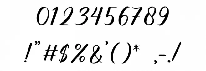 Gilas Font OTHER CHARS