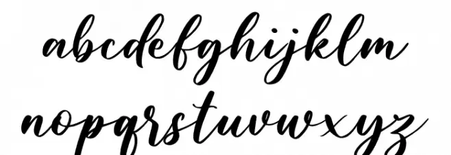 Gilas फ़ॉन्ट लोअरकेस