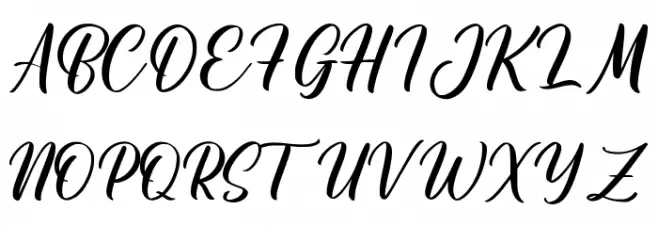 Gilas Font UPPERCASE