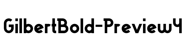 Gilbert Bold - Preview4 Font