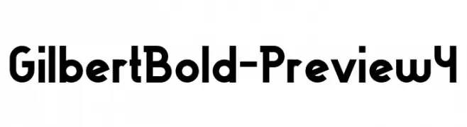 Gilbert Bold - Preview4  Frei Schriftart Herunterladen
