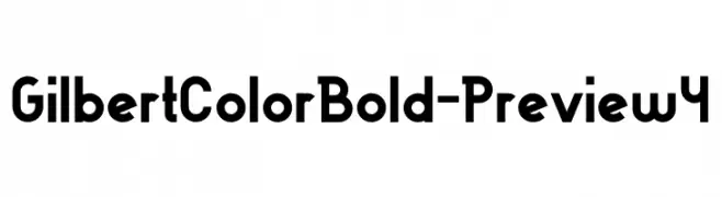Gilbert Color Bold - Preview4  Frei Schriftart Herunterladen