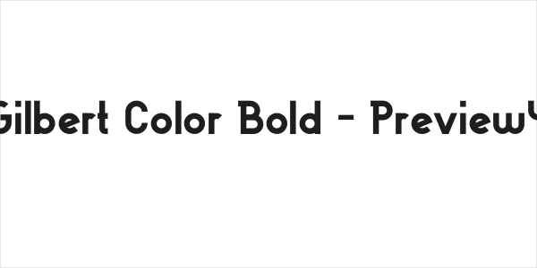 Gilbert Color Bold - Preview4 Logo