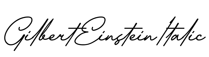 Gilbert Einstein Italic  Fuentes Gratis Descargar