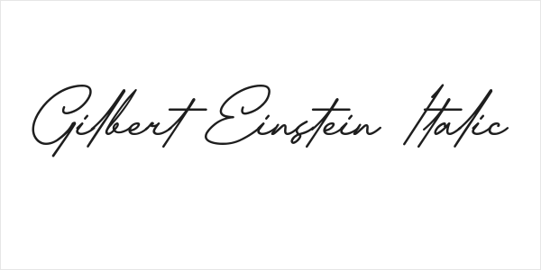 Gilbert Einstein Italic Logo
