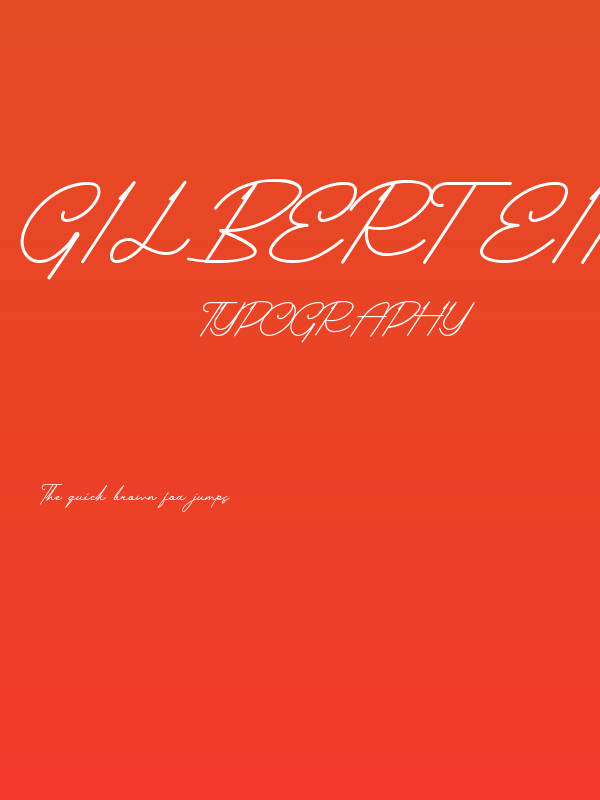 Gilbert Einstein Italic Poster