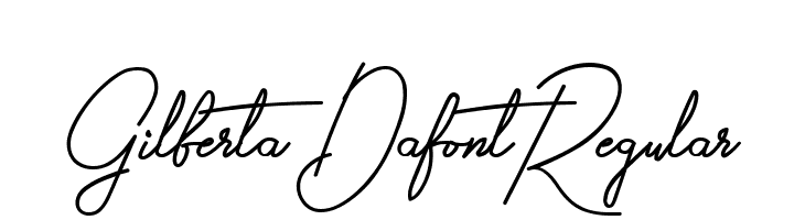 Gilberta Dafont Regular  免费字体下载
