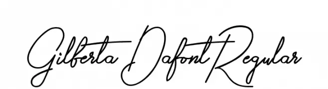 Gilberta Dafont Regular  Free Fonts Download