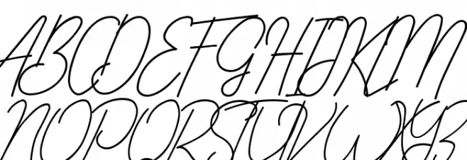Gilberta Dafont Regular Schriftart Groß