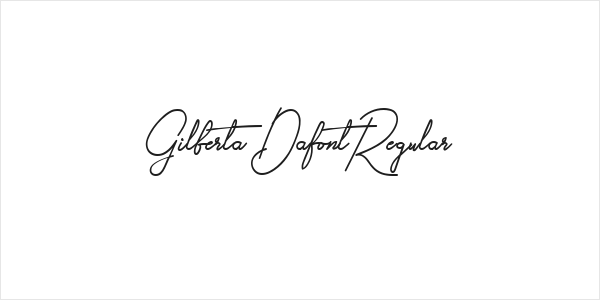 Gilberta Dafont Regular Logo