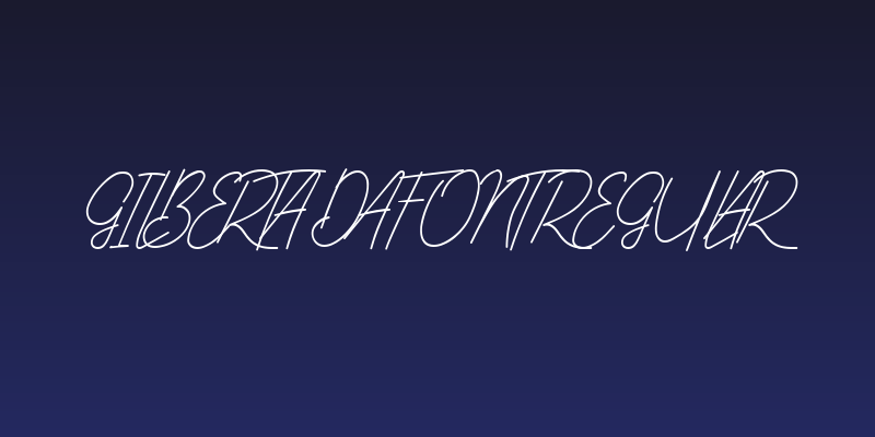 Gilberta Dafont Regular Social Header